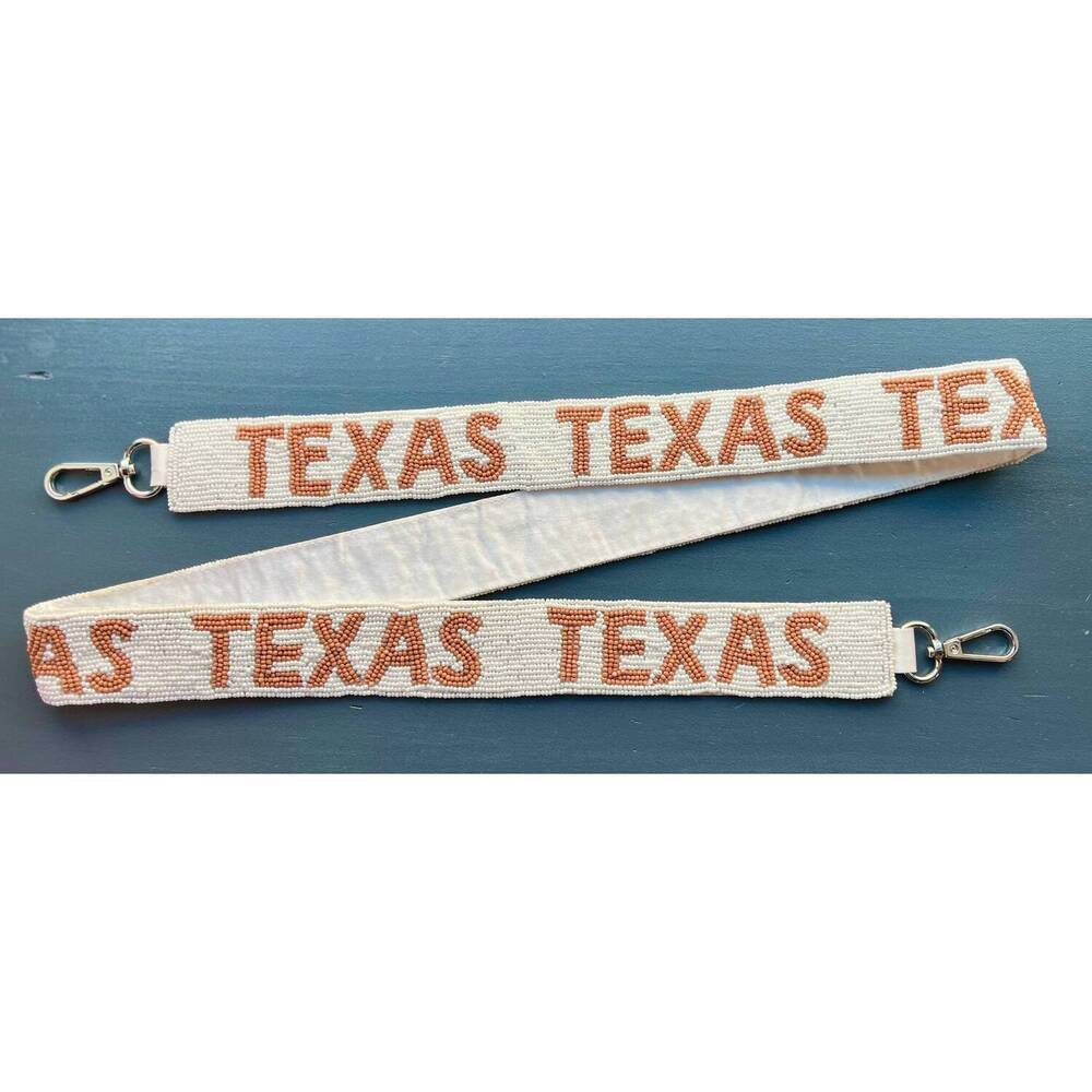 NEW CAPRI DESIGNS women's university of texas beaded purse strap in multi